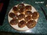 Madeleines aux pepites de chocolat, amandes et caramel beurre sale