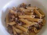 One pasta boeuf champignons