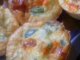 Petits flans au chorizo et poivron vert