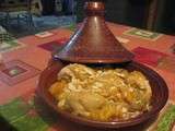 Tajine au poulet aux abricots