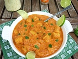 Gatte ki sabzi  - Curry de gatte sauce masala