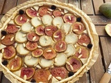 Tarte salée figues et fromage végétal