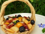 Tartelettes  panier de fruits d'été 