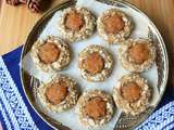 Thumbprint cookies amandes et confiture de coing