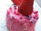 Angel cake fraise et violette