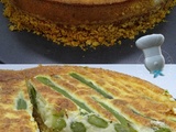 Cheesecake aux asperges, mascarpone et Pecorino