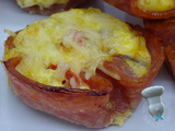 Coupelles omelette salami