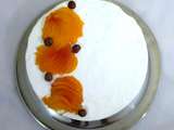 Entremets abricot, vanille, noisette