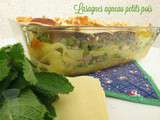 Lasagnes agneau petits pois