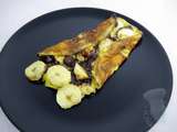 Omelette banane chocolat