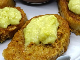 Pain perdu à la soupe de poissons