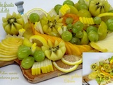 Planche de fruits jaunes d'été