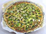 Quiche courgette féta et amandes