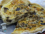 Quiche Pélardon aubergine