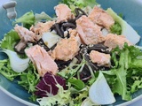 Salade au saumon et nouilles soba