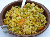 Salade de petit épeautre, pois chiches et potimarron