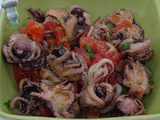 Salade de petits poulpes au vin blanc