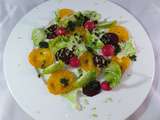 Salade tomates, betterave, chou-fleur