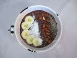 Smoothie bowl chocolat beurre de cacahuètes