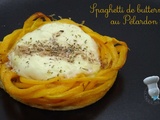 Spaghetti de butternut au Pélardon rôti