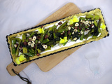 Tarte aux asperges, ricotta et pesto ail des ours