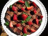 Tarte choco fraises