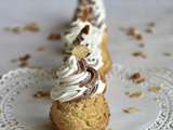 Choux craquelins et chantilly bicolore