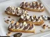 Éclairs craquelins et chantilly bicolore