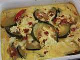 Gratin de tomates, courgettes et feta