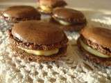 Macarons chocolat vanille