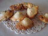 Madeleines au chocolat et aux cacahuètes