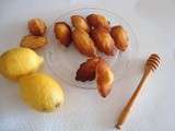 Madeleines au miel et au citron