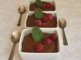 Mousse au chocolat noir et à la chicorée