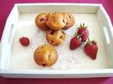 Muffins aux fraises