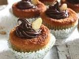 Muffins cœur fondant choco-noisettes