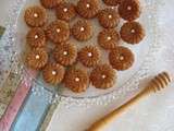 Petits fours sans cuisson miel, confiture, amandes