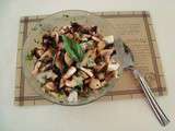 Salade de champignons aux herbes