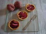 Tartelettes aux pêches de vigne