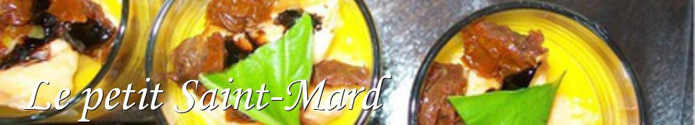 Recettes de Le petit Saint-Mard