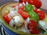 ~Tomates raisins et bocconcini~ Et retour sur le blog