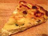 Quiche au fromage frais, miel et courgettes