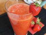 Smoothie fraise orange