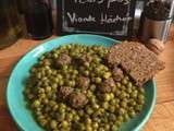 Tajine petits pois et boulettes