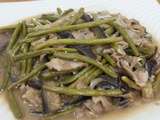 Aubergines haricots verts