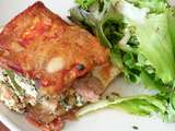 « Lasagnes » d’aubergines et courgettes au fromage de brebis