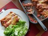 Lasagnes roulées aux épinards frais, champignons et brousse