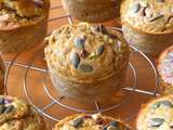 Muffins aux carottes, citron et pistaches