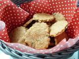 Petits sablés à l’épeautre, parmesan et graines