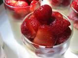 Panna cotta aux fraises