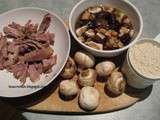 Risotto canard champignons